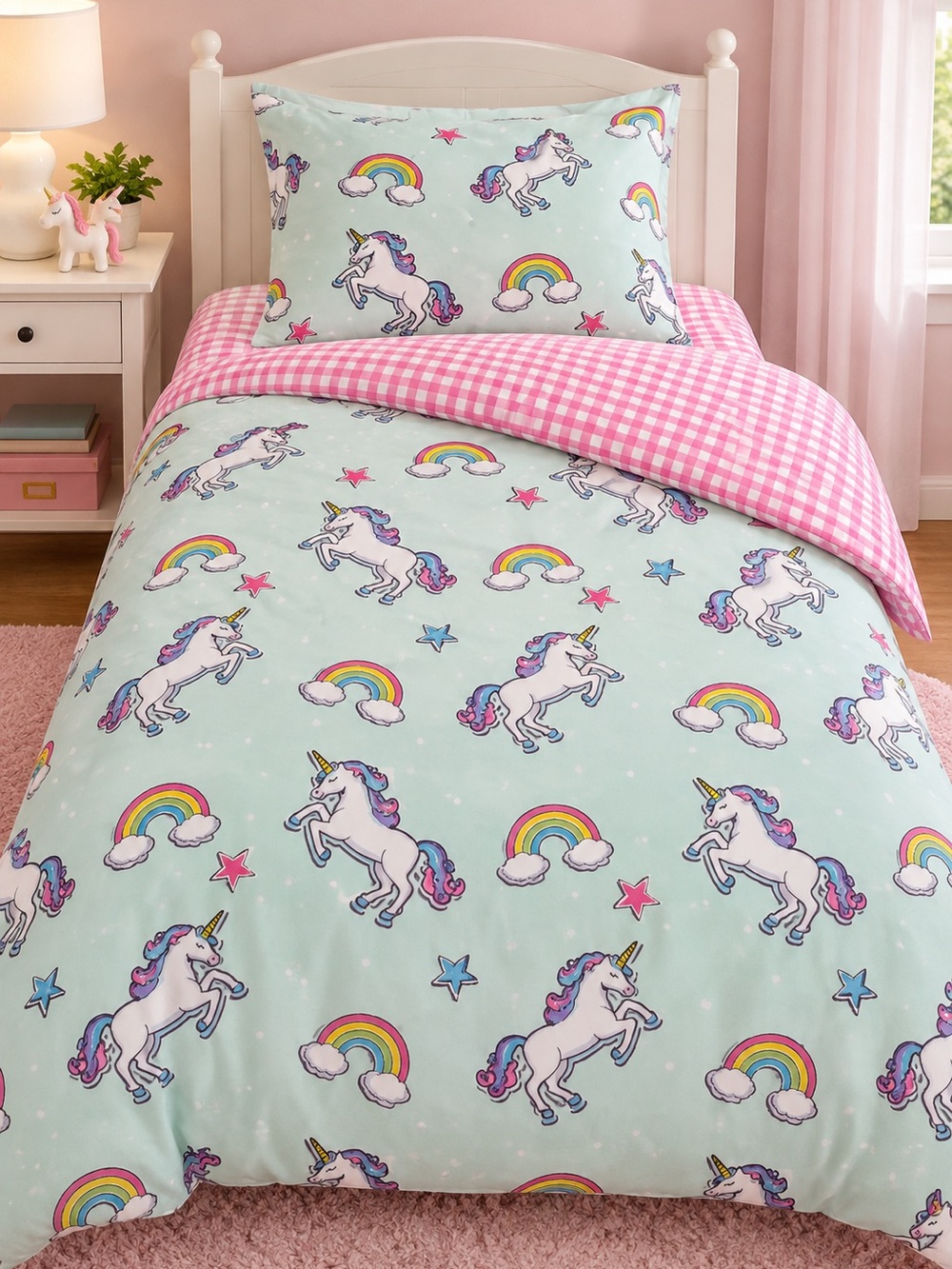 Duvet Cover/Pillowcase UNICORN & RAINBOW Duvet Cover & Pillowcase Set 🦄🌈
